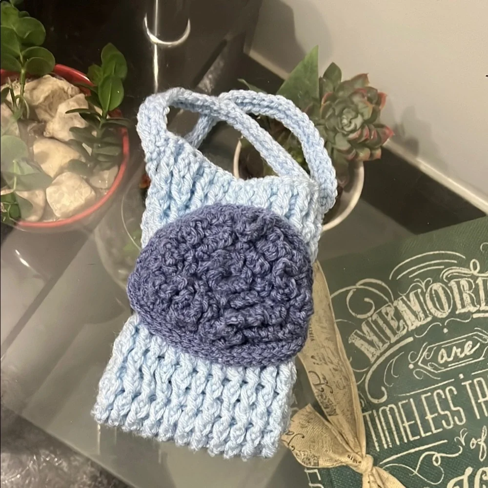 Handmade Blue Wash Cloths Home bath